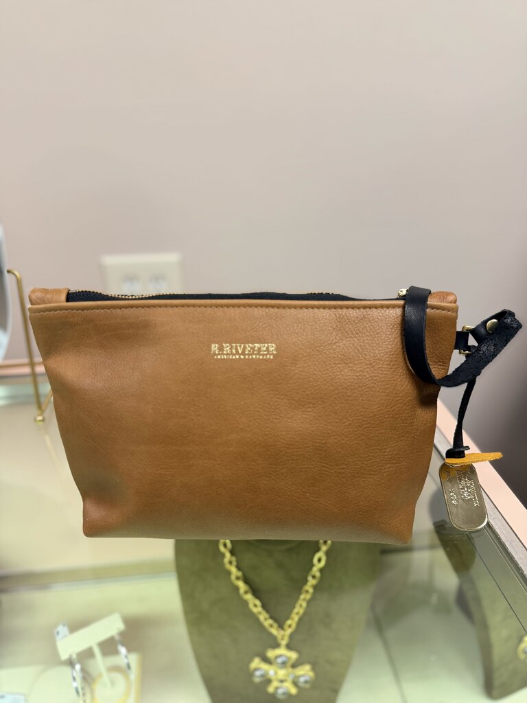R. Riveter - Naomi Zipper Clutch - Brown
