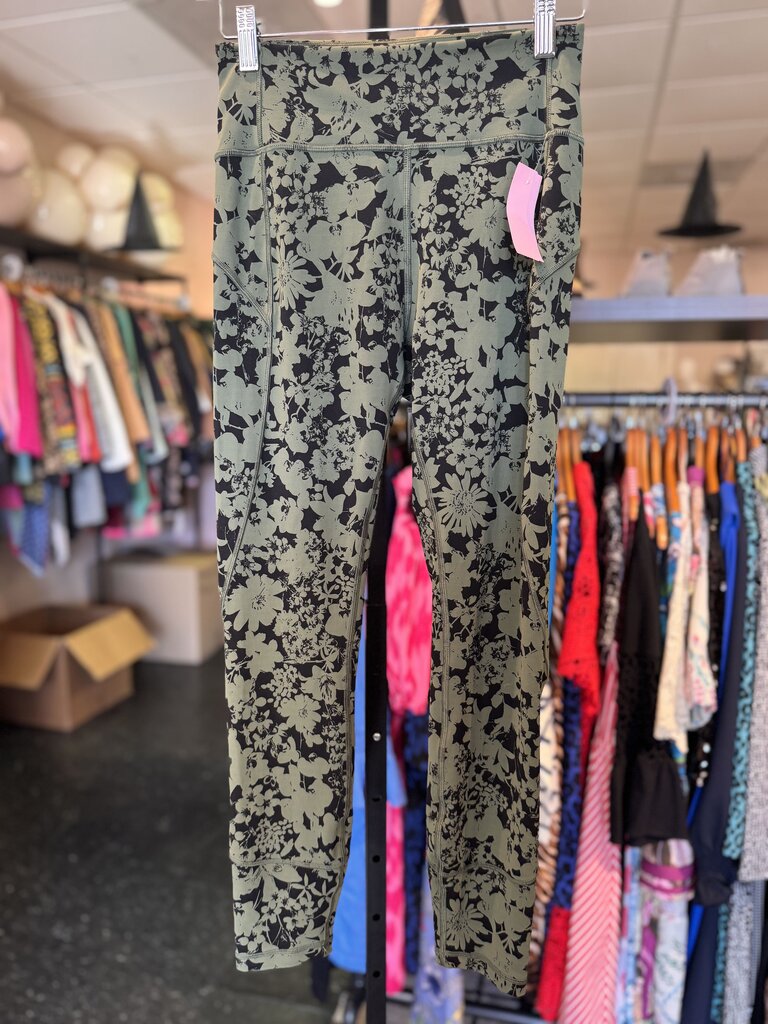 Lululemon - Align Leggings in Floral Print - Sage/Black