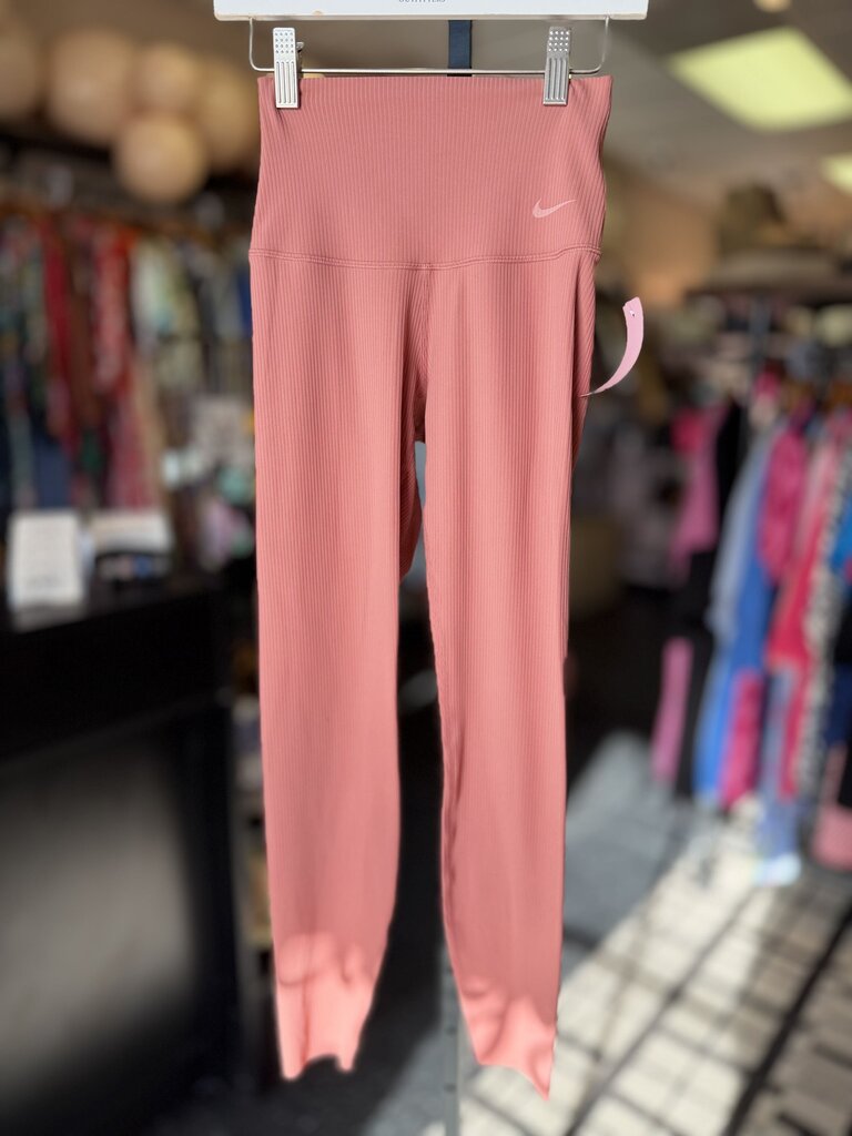 Nike - Zenvy 7/8 HR Ribbed Leggings - Rose