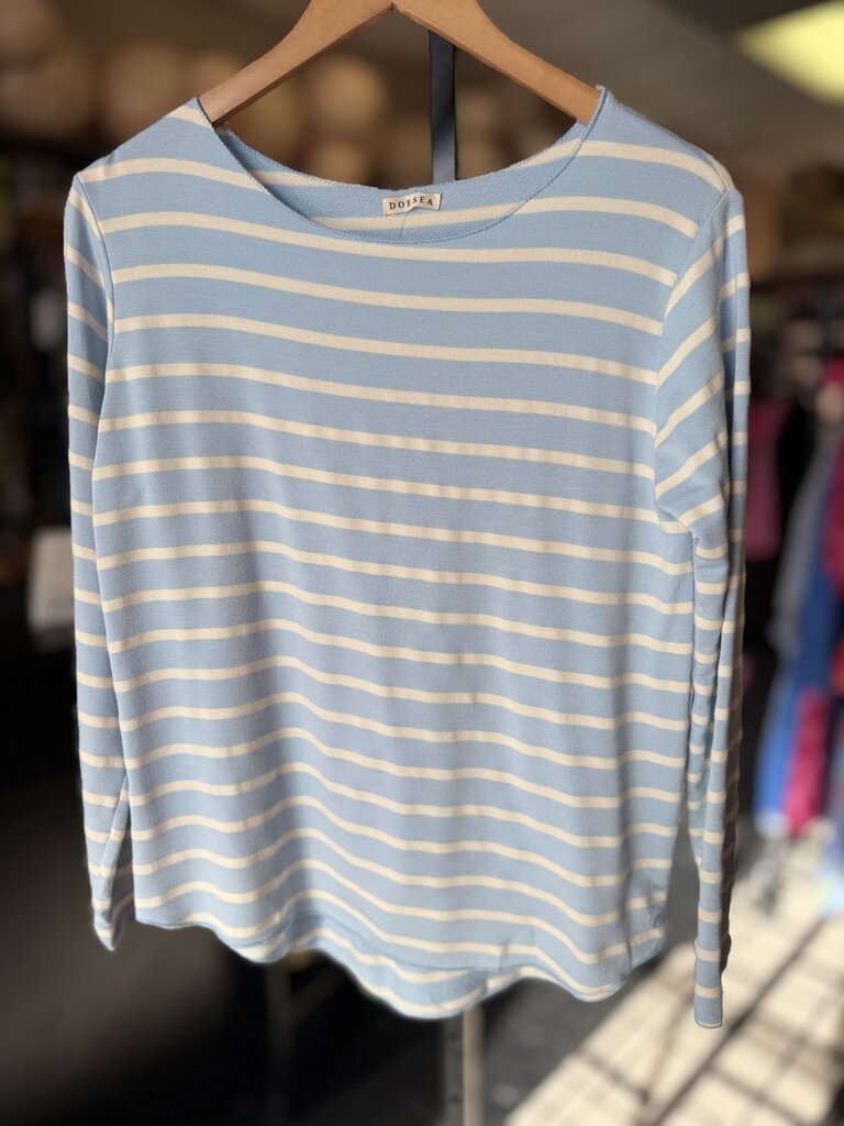 Dorsea - Striped LS Tee - Blue
