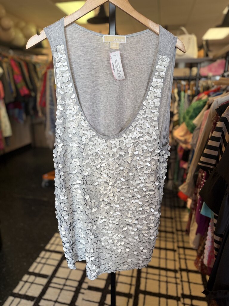 Michael Kors - Knit Tank w. Sequin Embellishments - Grey