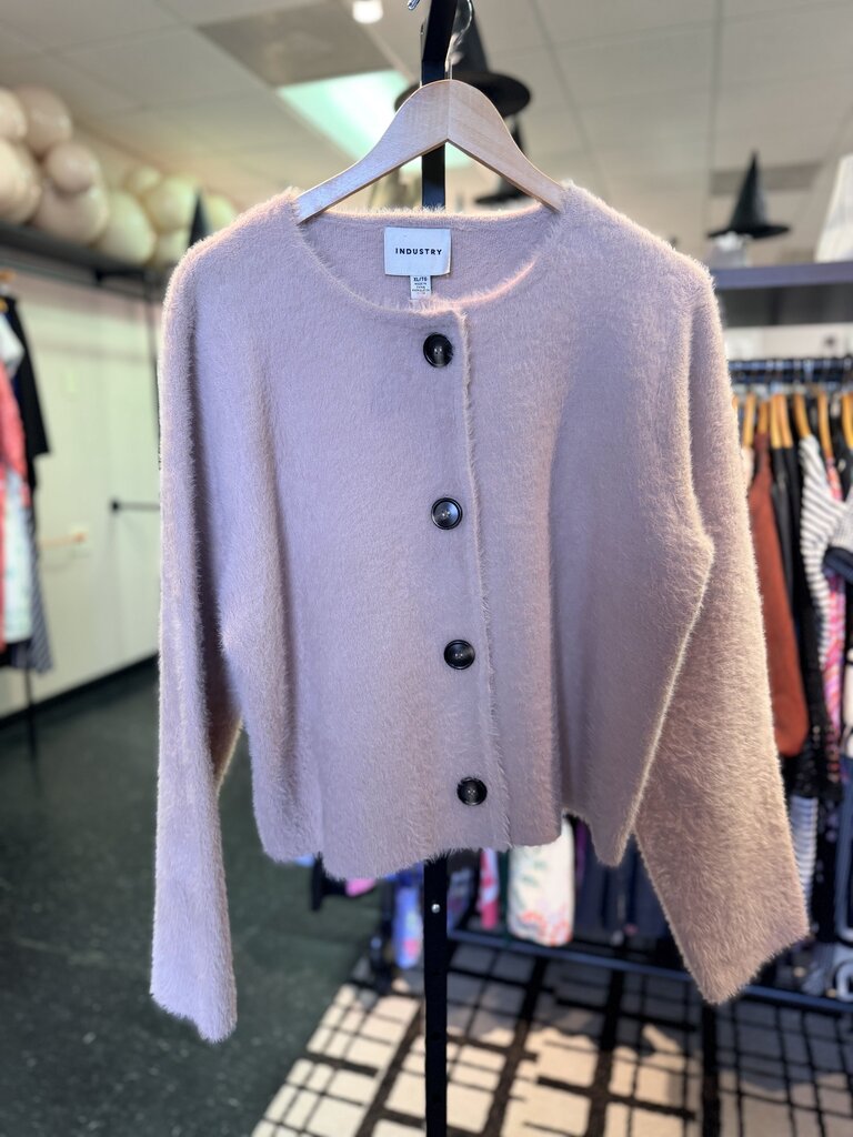 Industry NWT - Soft Knit Cardigan Sweater in Dusty Pink