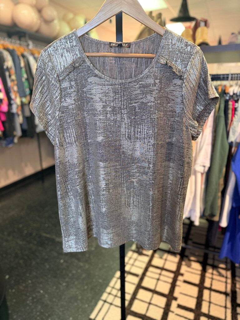 Picadilly - SS Metallic Top