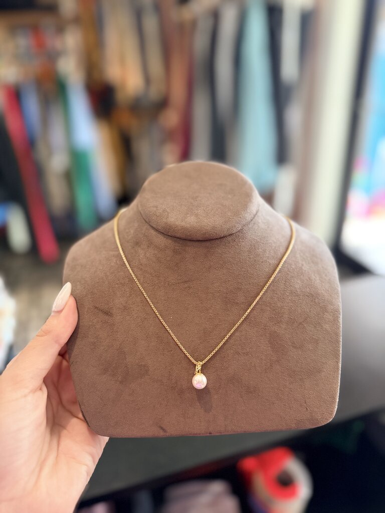 Talbots - Pearl Drop Pendant Necklace