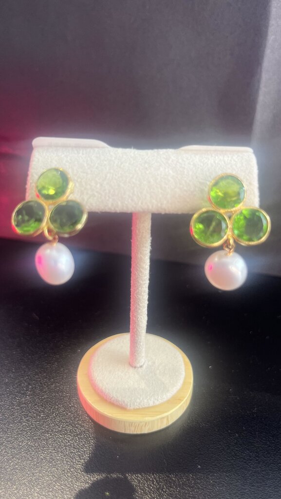 Julie Ryan Designs - Tenley Earrings in Peridot