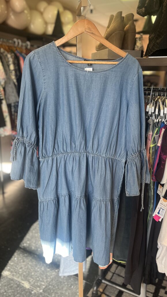 J.Crew - Tiered Chambray Mini Dress