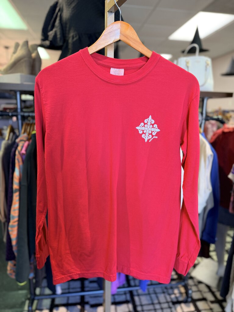 Comfort Colors - Christmas LS Graphic Tee - Red