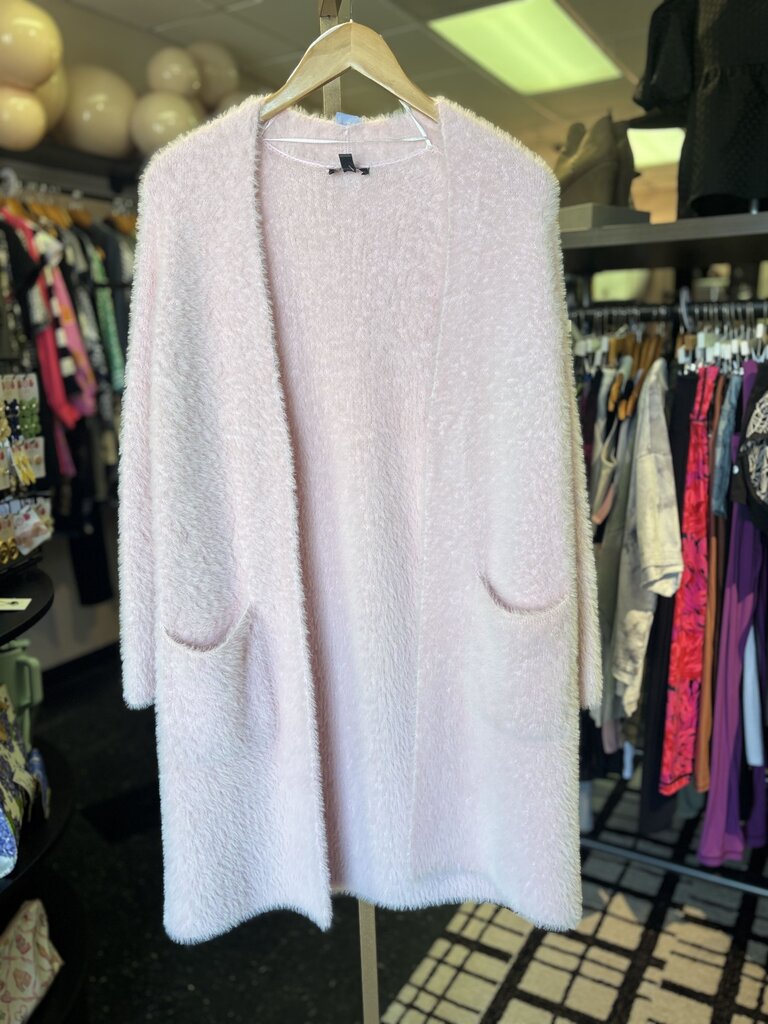 The Limited - Cozy Knit Open Duster Cardigan - Pink