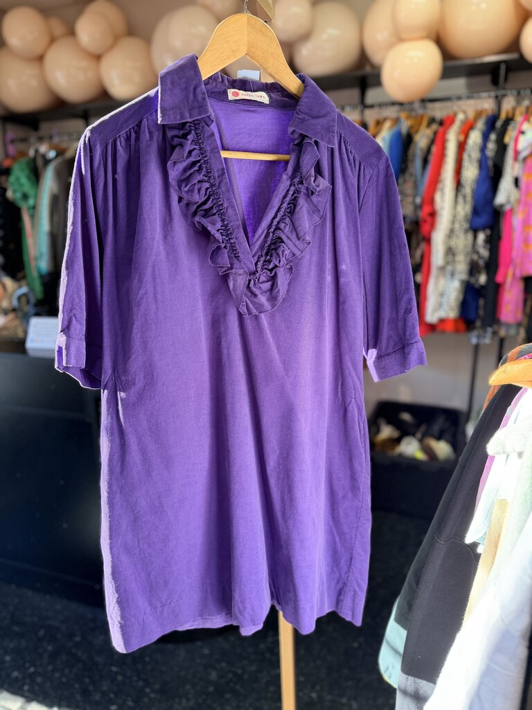 Caryn Lawn - Caryn Lawn - Maya Corduroy Mini Dress - Purple
