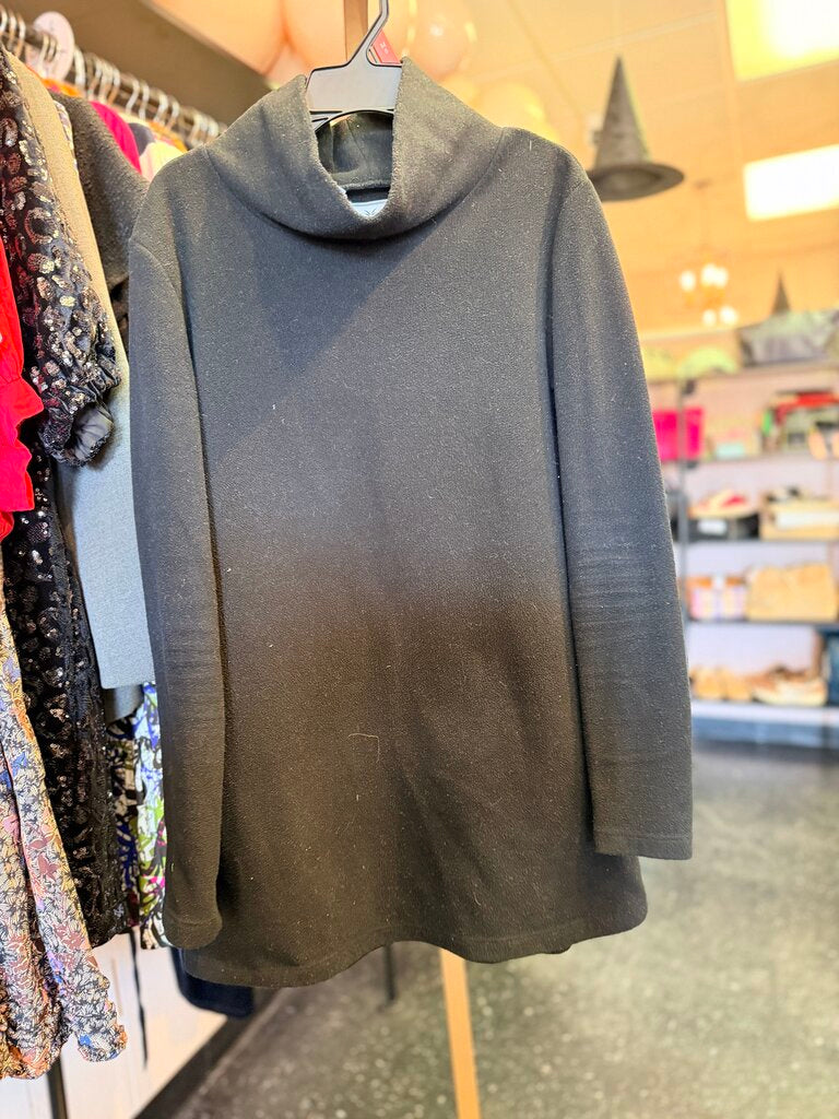 Dudley Stephens -Fleece Turtleneck - Black