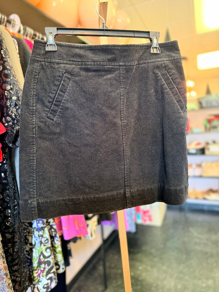 LOFT - Corduroy Mini Skirt - Black