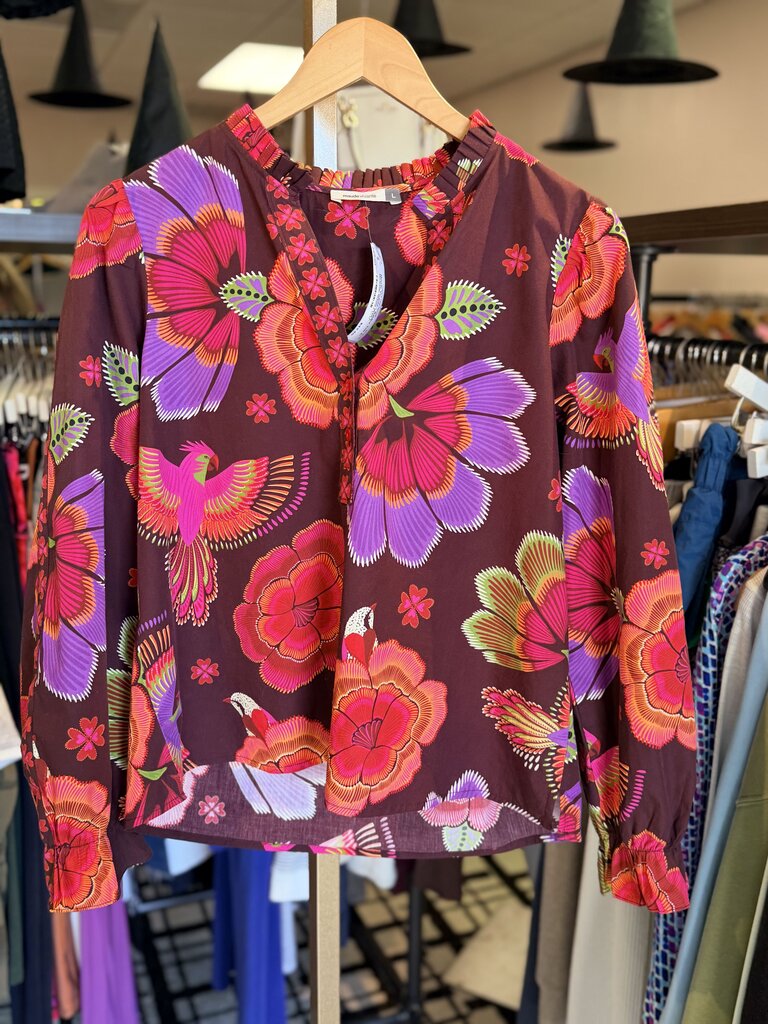 Maude Vivante - Ashley Top in Majestic Wings Print
