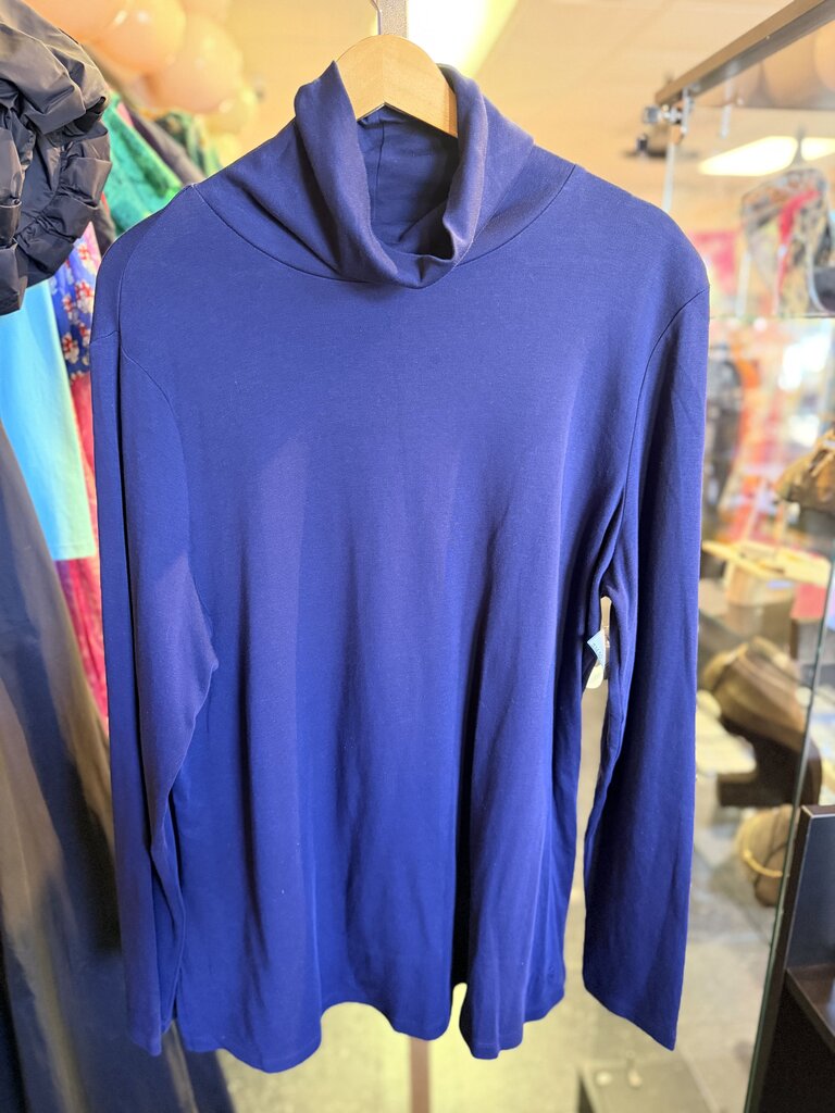 Isaac Mizrahi - LS Turtleneck - Navy