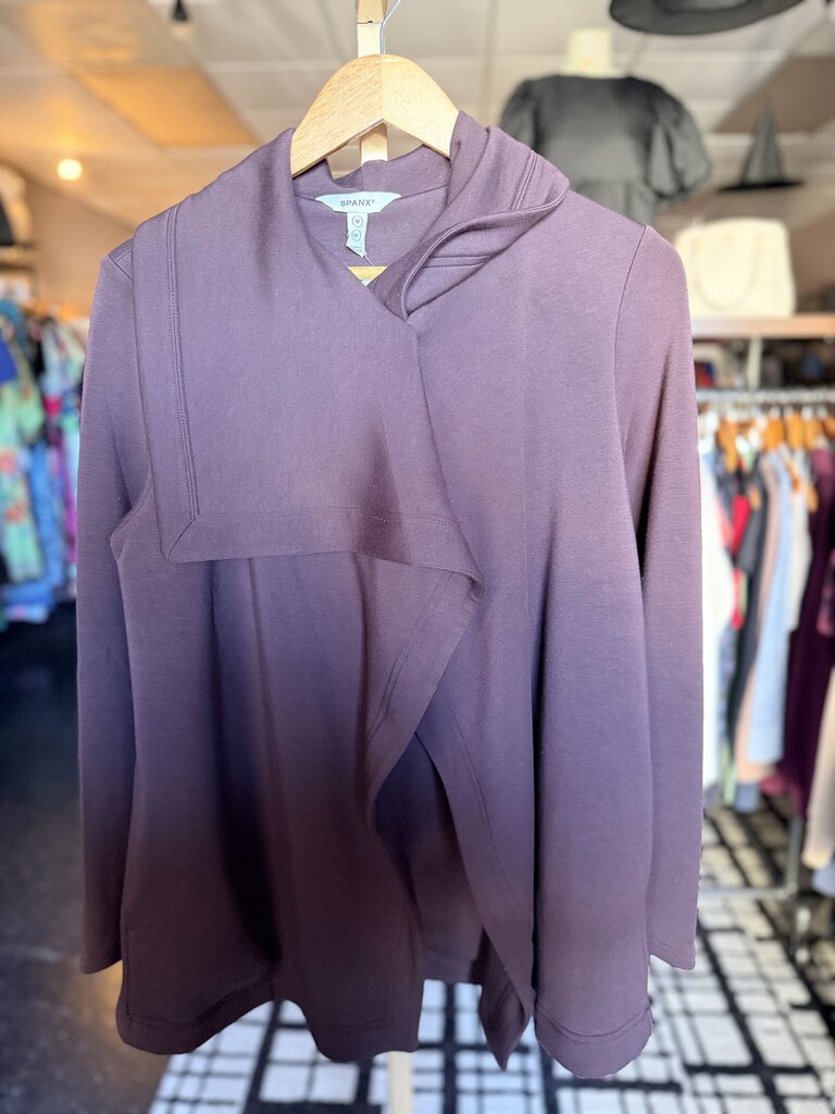 Spanx- AirEssentials Drape Front Cardigan - Chocolate