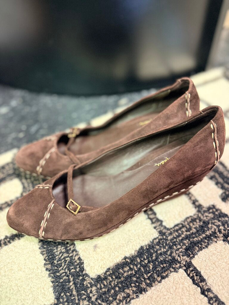 Cole Haan - Suede Wedges - Brown