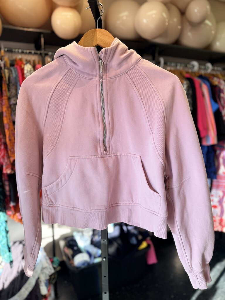 Lululemon - Cropped Scuba Half Zip - Lilac