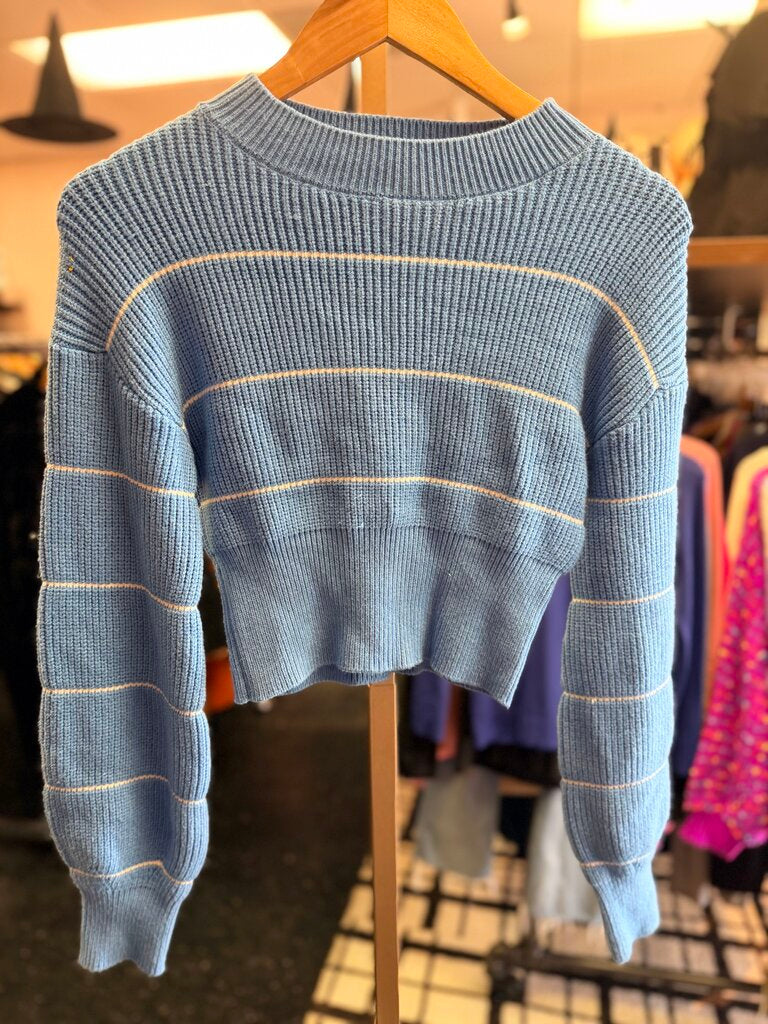 Altar'd State - Cropped Sweater - Lt. Blue