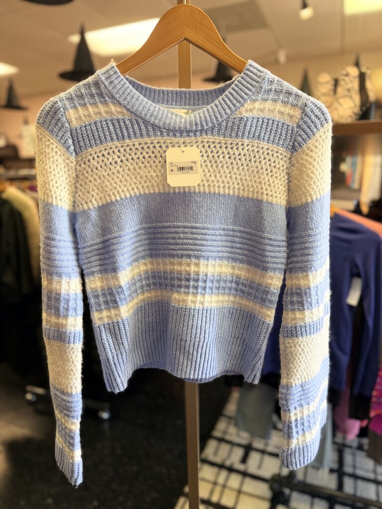 Altar'd NWT - Soft Knit Striped Sweater - Lt. Blue