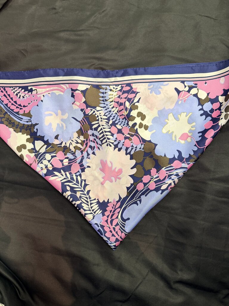 Talbots NWT - Silk Square Scarf - Floral Print