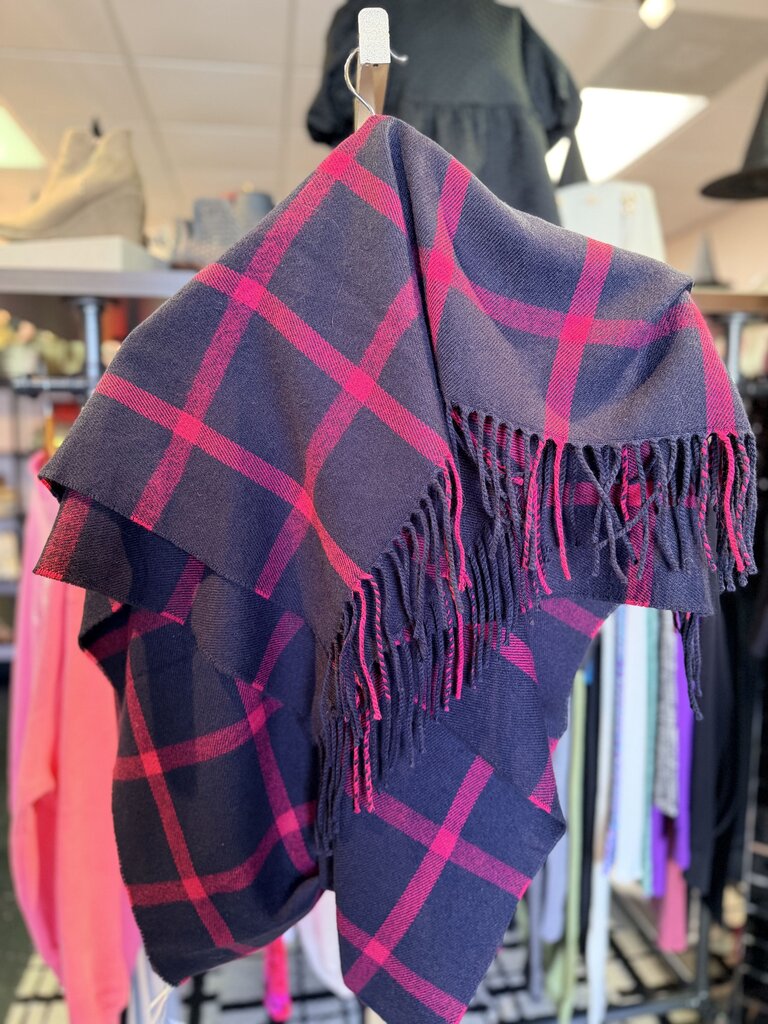 J.Crew - Plaid Scarf - Navy/Pink