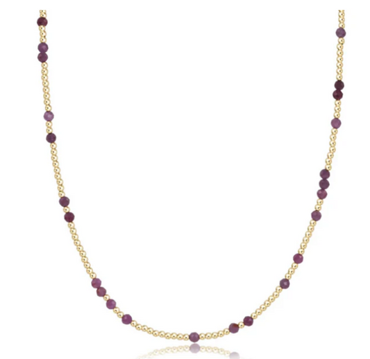 enewton- NWT 15" Choker Hope Unwritten Gemstone in Ruby