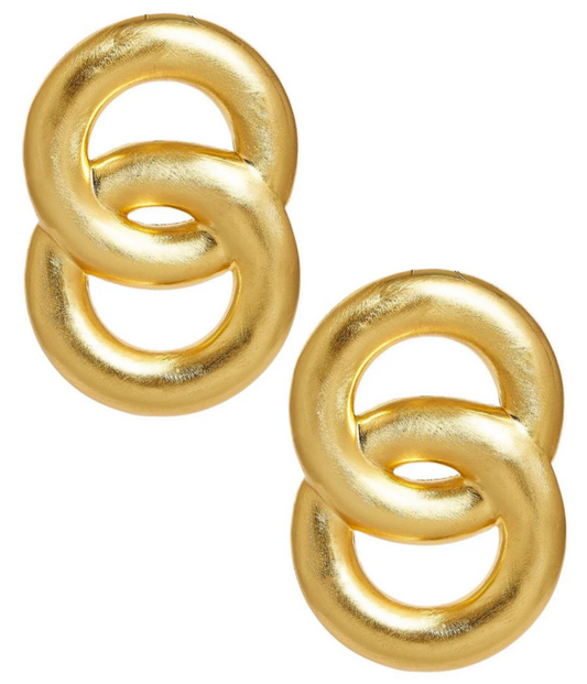 Lisi Lerch NWT-Spencer Earring - Medium - Brushed Gold