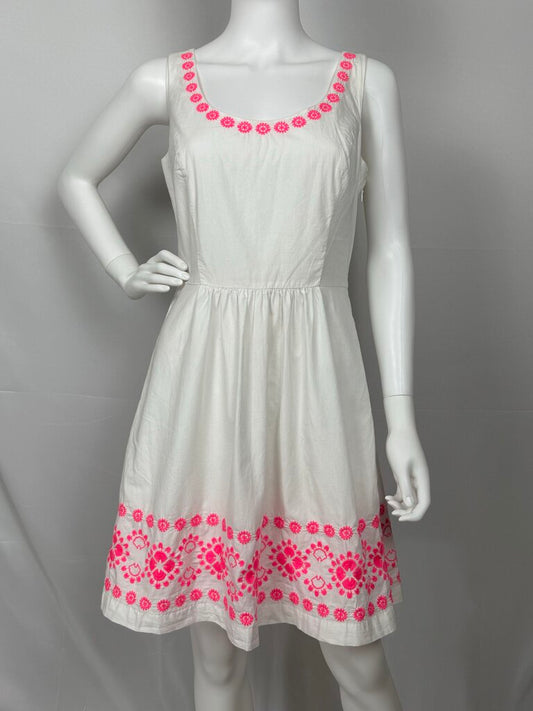 Vineyard Vines - White/Pink -Embrod. Dress
