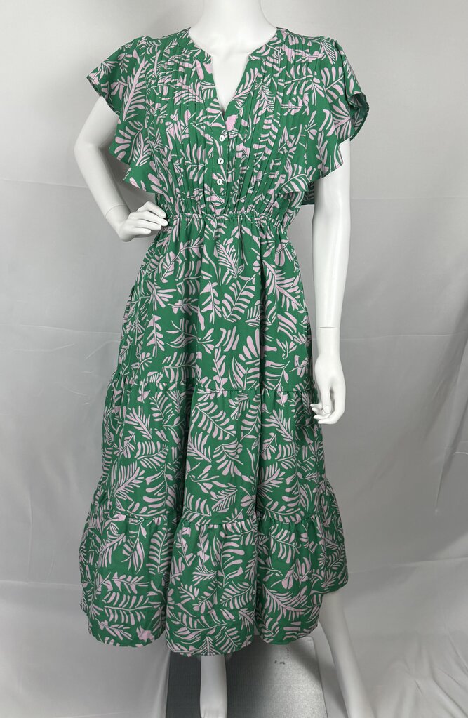 THML -Green & Pink -Floral Maxi