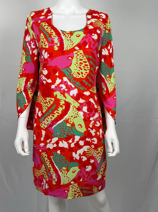 Escapada - Red Multi - LS Dress
