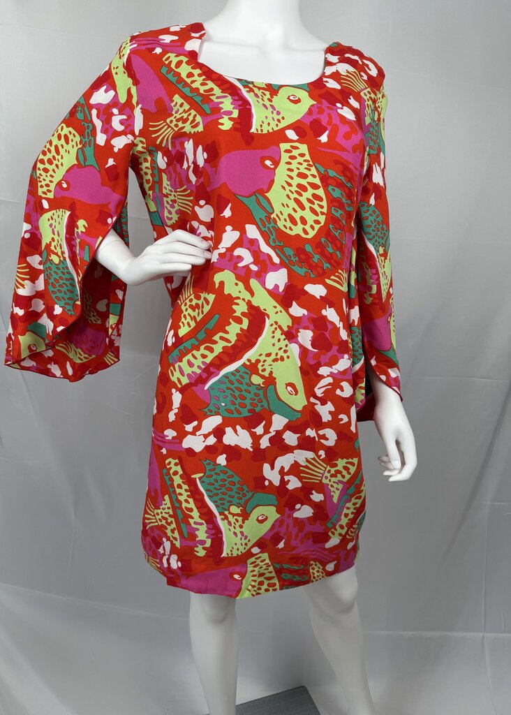Escapada - Red Multi - LS Dress