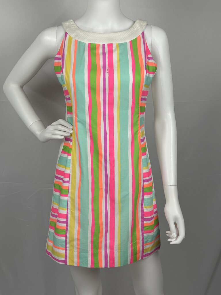 Lilly Pulitzer - White Striped Shift Dress