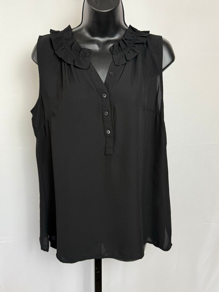 Talbots - Black SS Blouse