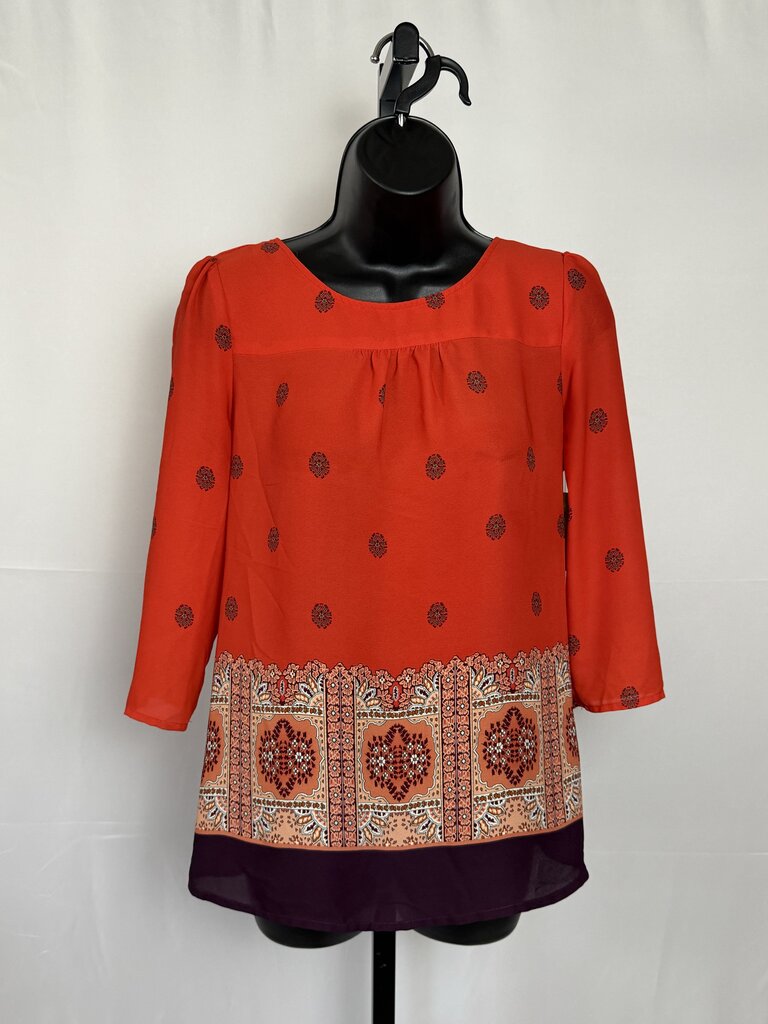 Maeve/Anthro - Red - LS Blouse