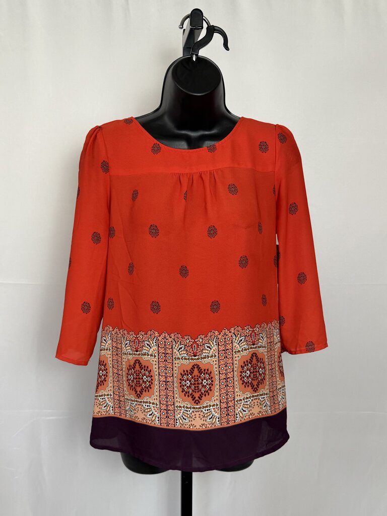 Maeve/Anthro - Red - LS Blouse