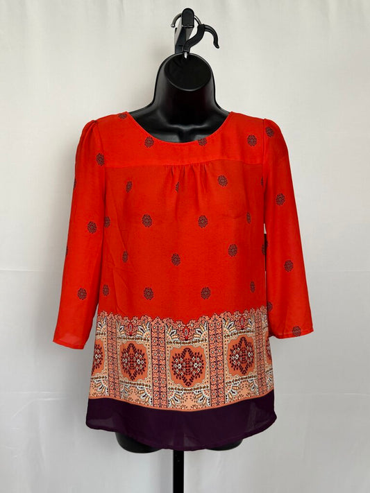 Maeve/Anthro - Red - LS Blouse