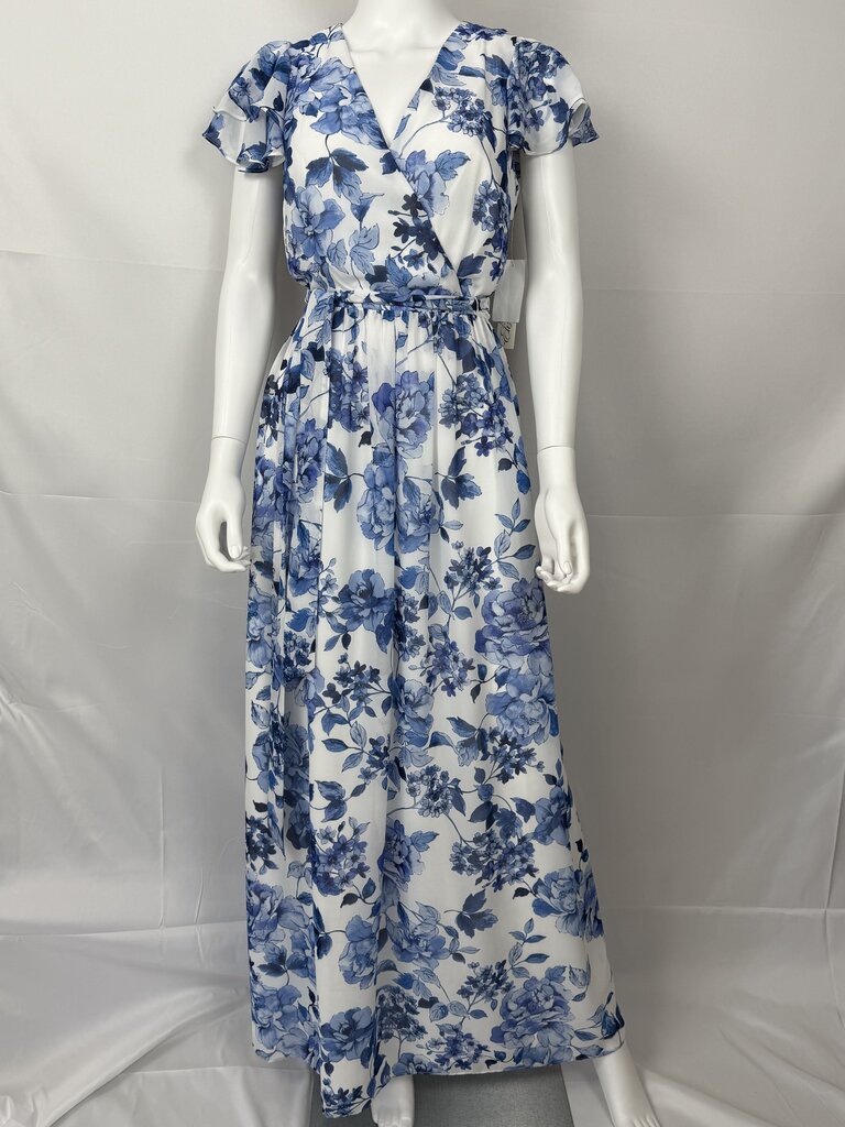 Eliza J - NWT - Blue, White - Floral SS Dress