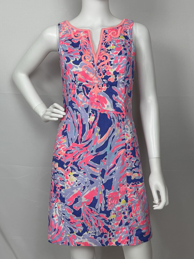 Lilly Pulitzer - Blue, Pink - Lyssa Notch Dress