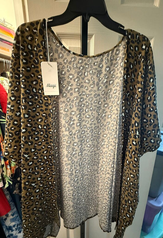 Maaji - NWT - Brown - Cheetah Kimono