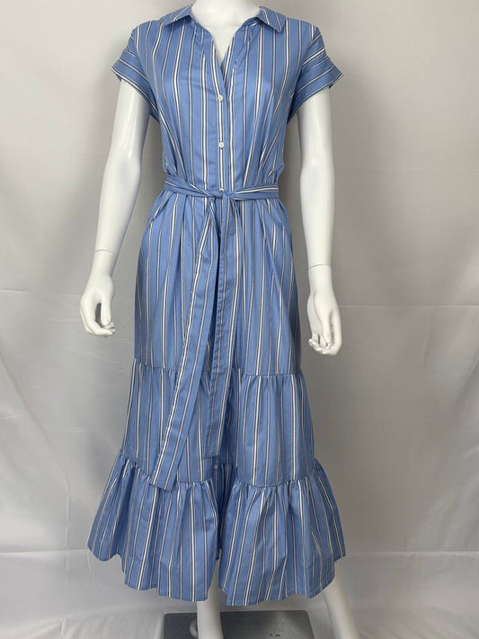 Tommy Hilfiger - NWT - Blue - Striped Tiered Dress