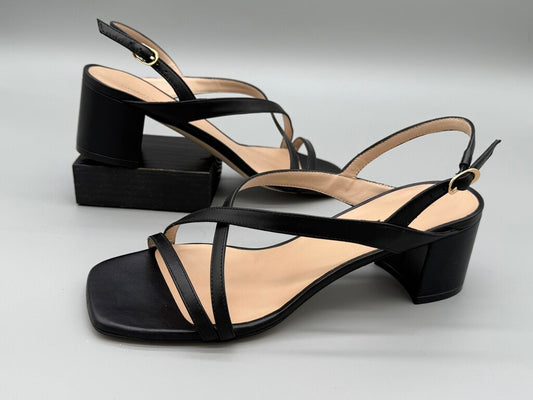 Stuart Weitzman -NWT- Black - Oasis 50 Block Sandal