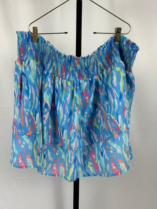 Michelle McDowell - Blue, Multi - Marley Tiger Tail Skirt