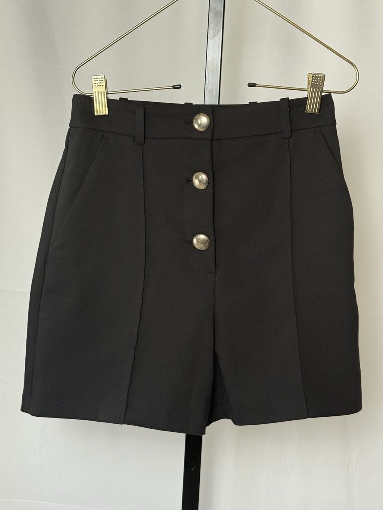 Zara - Black High Waisted Shorts