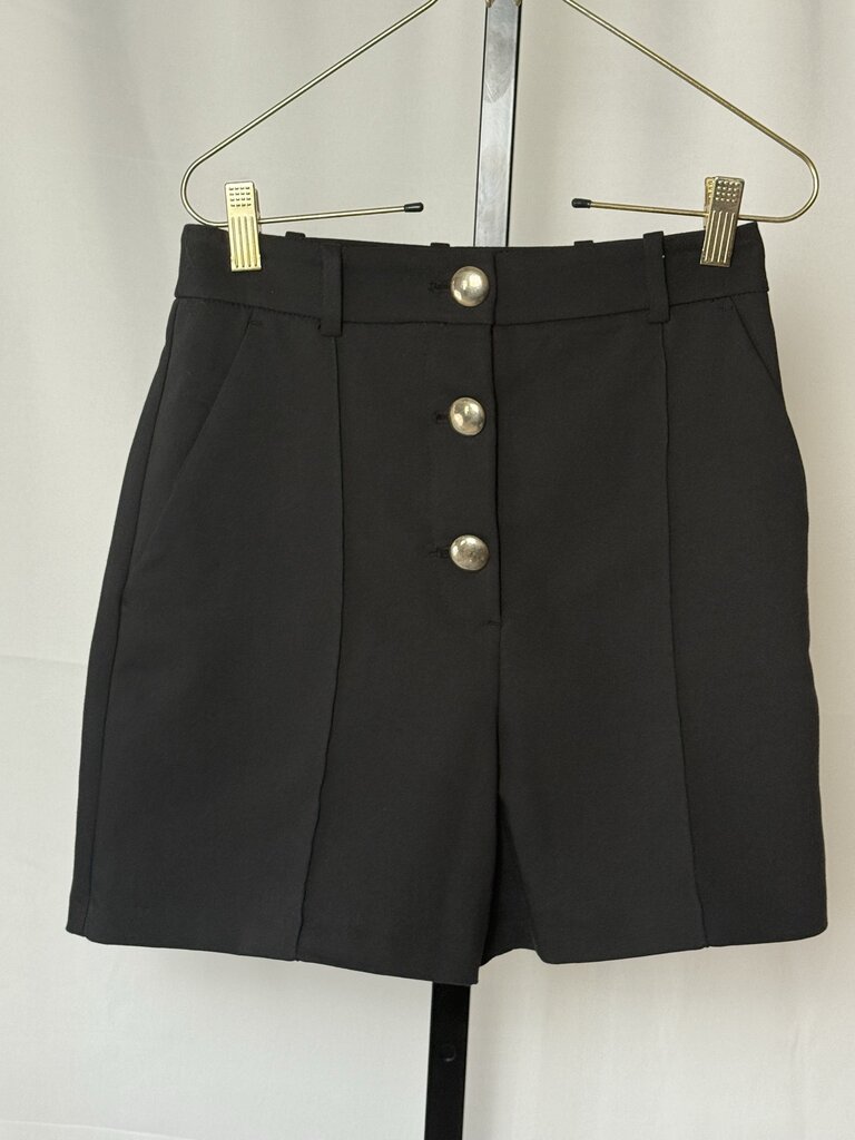 Zara - Black High Waisted Shorts