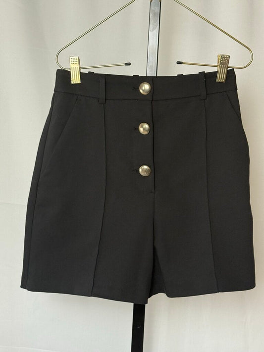Zara - Black High Waisted Shorts
