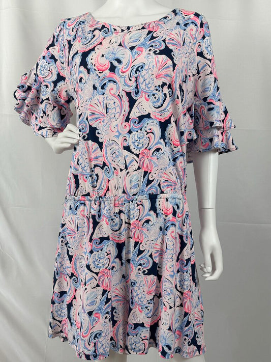 Lilly Pulitzer - NWT - Navy, Pink - Lula Romper