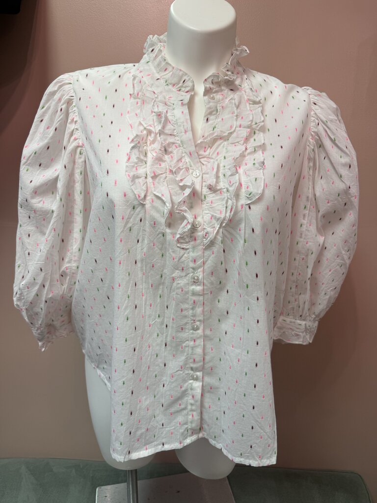 Oliphant - LS Dotted Blouse