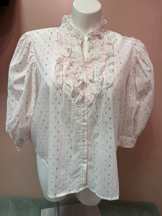 Oliphant - LS Dotted Blouse