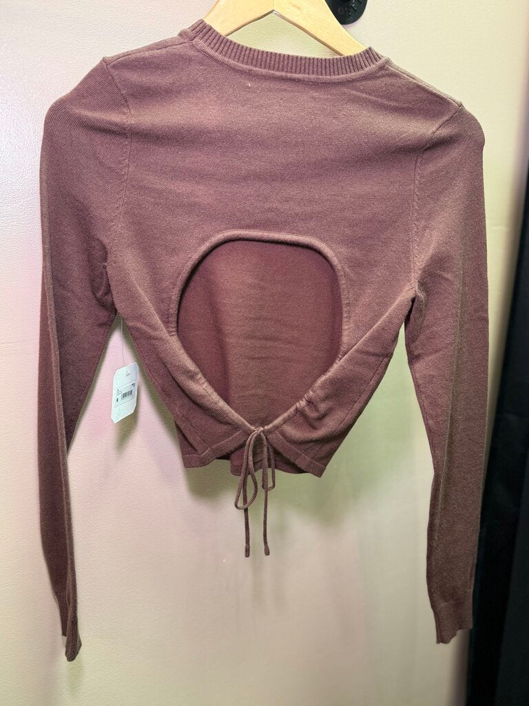 Altar'd State - NWT - Noa Open Back Top - Chocolate