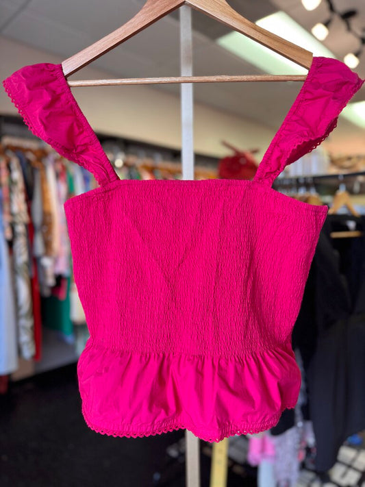Roller Rabbit - Roberta Smocked Tank Top - Pink