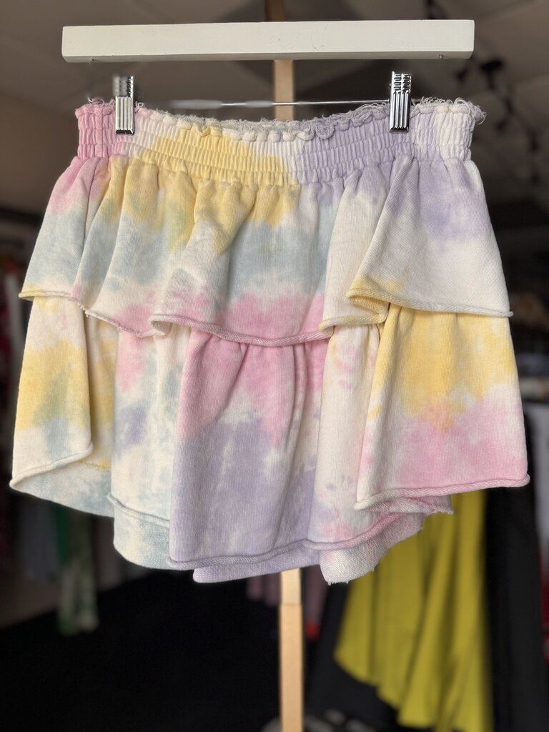 LoveShackFancy - Tie-Dye Rainbow Mini Skirt